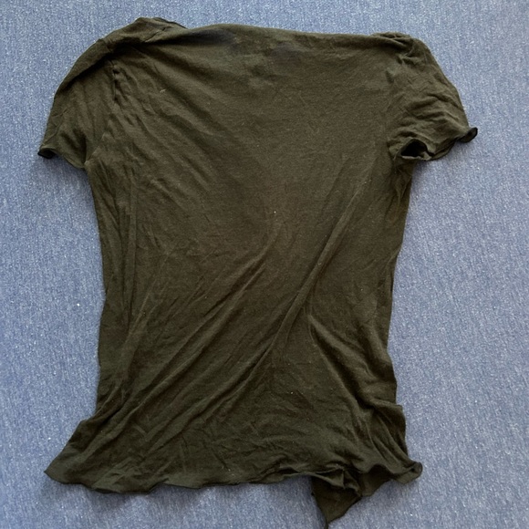 Vintage Prada black sheer ruffle top - Picture 2 of 3